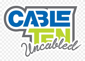 Cable Ten Uncabled Logo Final Stacked White Outline - Fort Collins Food Truck Rally