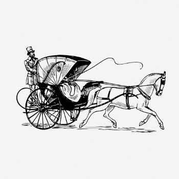 Cabriolet carriage drawing, vintage transportation | Free Photo - rawpixel