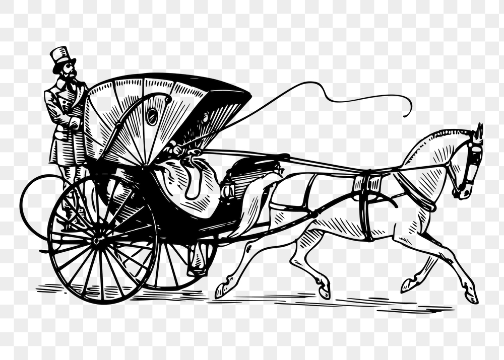 Cabriolet carriage png sticker, transportation | Free PNG - rawpixel