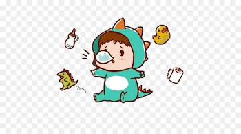 Caccola Cartoon Rhinorrhea Comics - A baby with a runny nose 