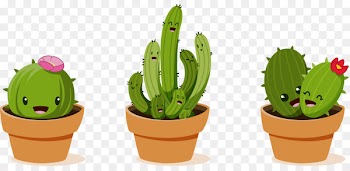 Cactaceae Drawing Clip art - Vector potted cactus 