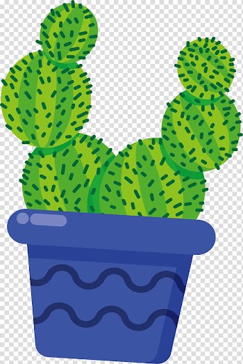 Cactaceae Flowerpot Blue, Blue cactus transparent background PNG clipart