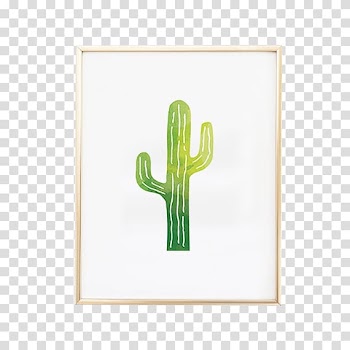 Cactaceae Paper Printmaking Art Watercolor painting, watercolor cactus transparent background PNG clipart