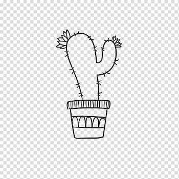 Cactus and pot , Cactaceae Watercolor painting Drawing Euclidean , Jane pen cactus transparent background PNG clipart