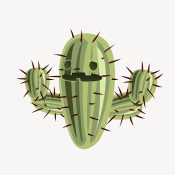 Cactus cartoon clipart, desert plant | Free Vector - rawpixel