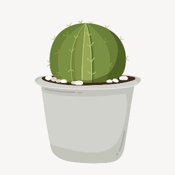 Cactus collage element, cute cartoon | Free Vector Illustration - rawpixel
