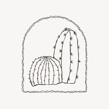 Cactus collage element vector | Free Vector - rawpixel
