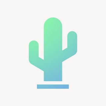 Cactus icon, gradient design  | Free Icons - rawpixel