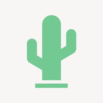 Cactus icon, green flat design | Free Icons - rawpixel
