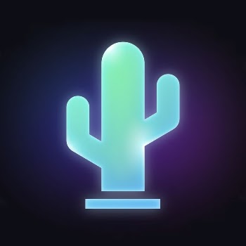 Cactus icon, neon glow design | Free Icons - rawpixel