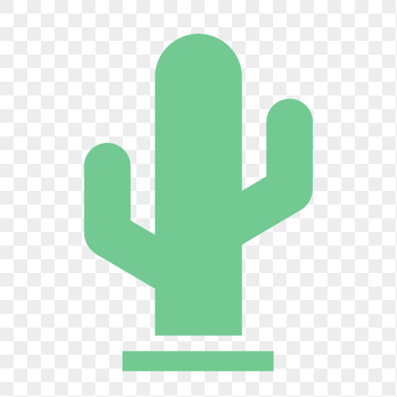 Cactus icon png sticker, flat | Free Icons - rawpixel