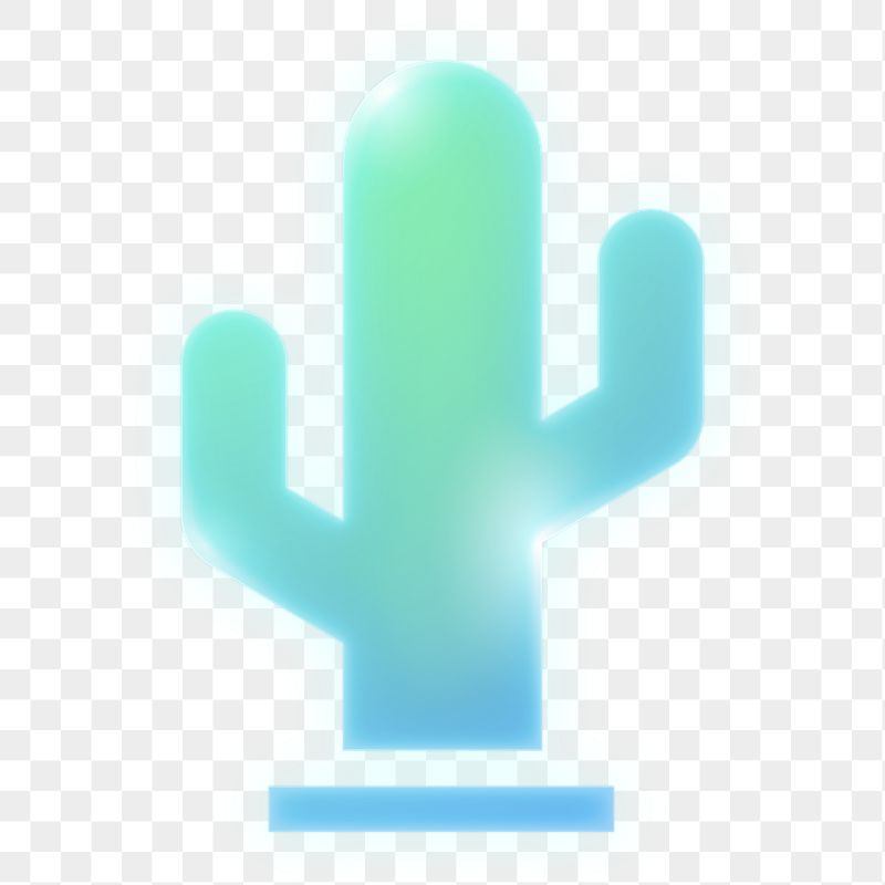 Cactus icon png sticker, neon | Free Icons - rawpixel