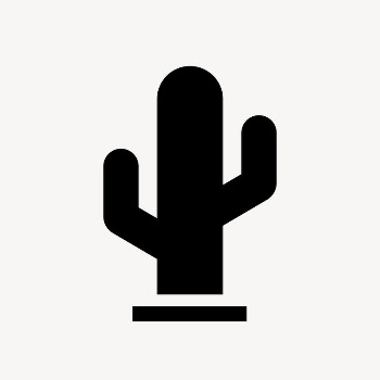 Cactus icon, simple flat design | Free Icons - rawpixel