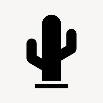 Cactus icon, simple flat design | Free Icons - rawpixel