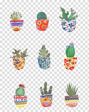 Cactus plant illustration, Cactaceae Watercolor painting Art Drawing Illustration, Bonsai cactus transparent background PNG clipart
