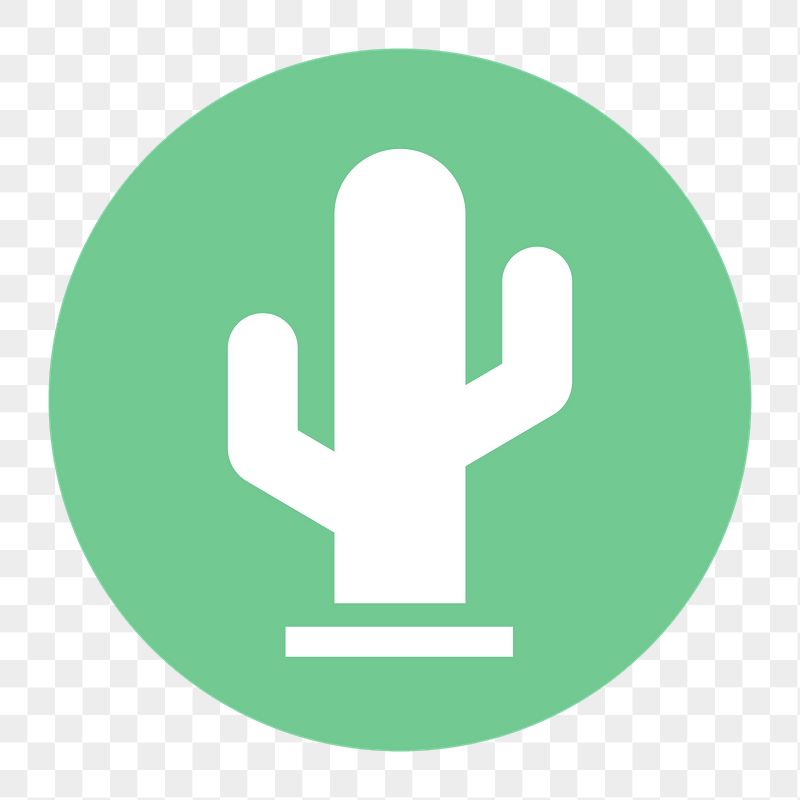 Cactus png icon sticker, circle | Free Icons - rawpixel