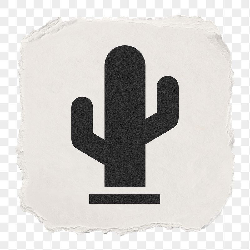 Cactus png icon sticker, ripped | Free PNG - rawpixel