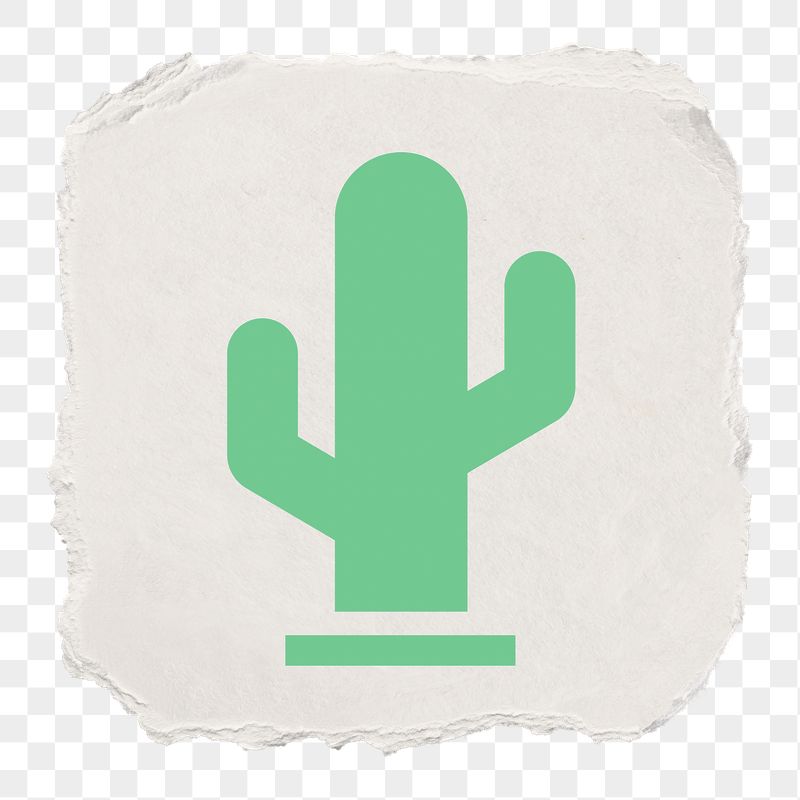 Cactus png icon sticker, ripped | Free PNG - rawpixel