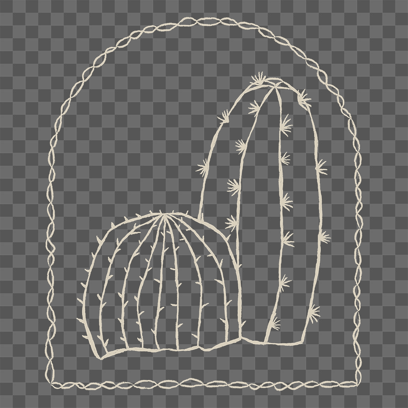 Cactus retro png sticker, transparent | Free PNG - rawpixel