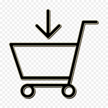 caddie icon shopping icon streamline icon