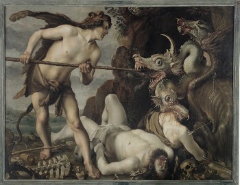 Cadmus' fight with a dragon | Free Photo - rawpixel