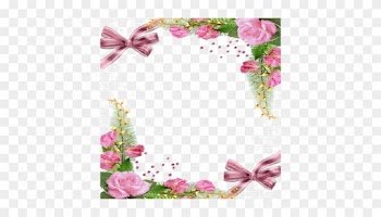 Cadre Pink Rose Frame Roses Pink - Flower Frame