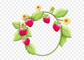 Cadre Png, Fraises - Strawberry Shortcake Frame Png