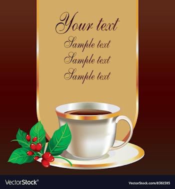 Cafe Banner Template with Text Space vector image