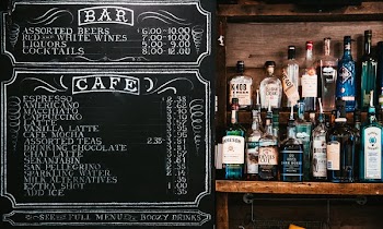 Cafe Bar Chalkboard Menu