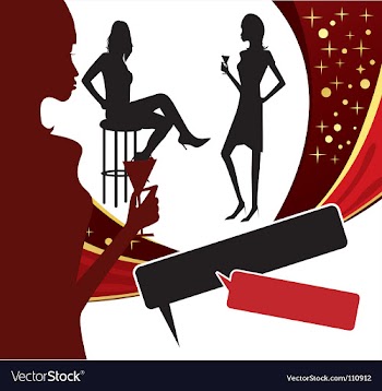 Cafe conversation vector image