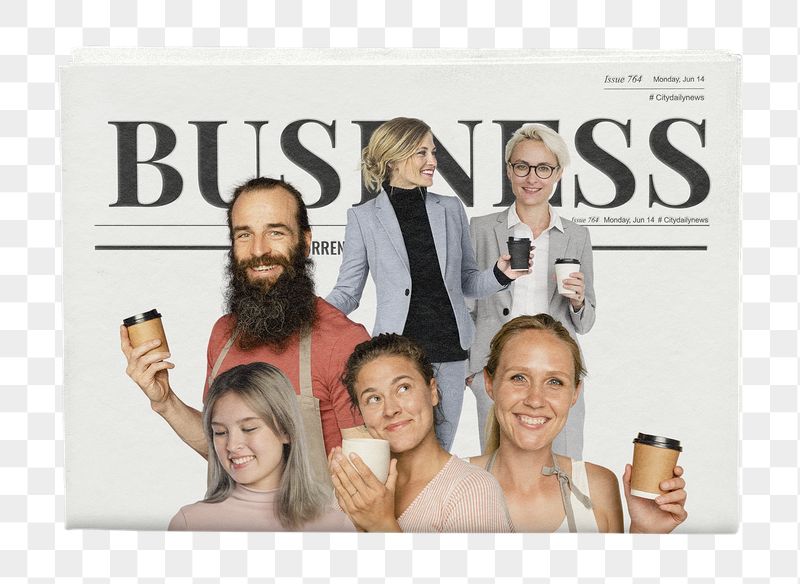 Cafe, hospitality png industry newspaper | Free PNG - rawpixel