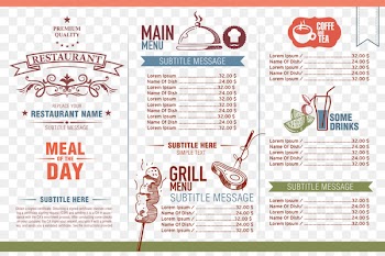Cafe Menu Restaurant - Color menu design of restaurant 