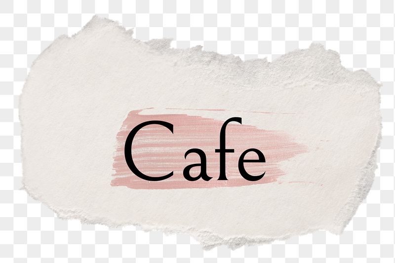 Cafe png ripped paper word | Free PNG - rawpixel