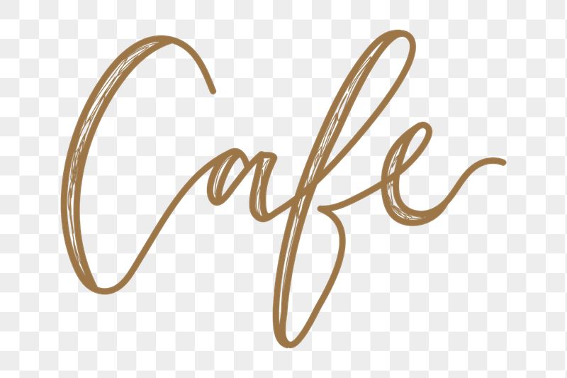 Cafe png word sticker typography, | Free PNG - rawpixel