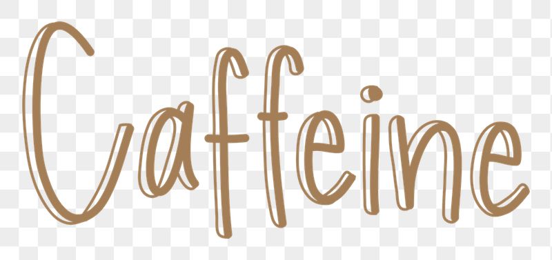Caffeine png word sticker typography, | Free PNG - rawpixel