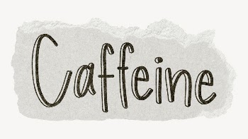 Caffeine word, ripped paper typography | Free PSD - rawpixel