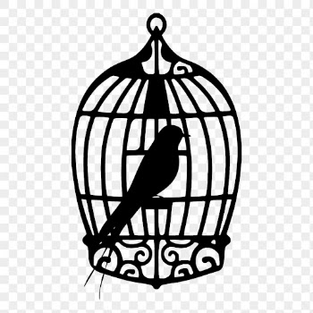 Caged bird png sticker animal | Free PNG - rawpixel