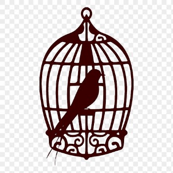 Caged bird png sticker animal | Free PNG - rawpixel