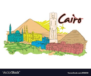 Cairo doodles vector image
