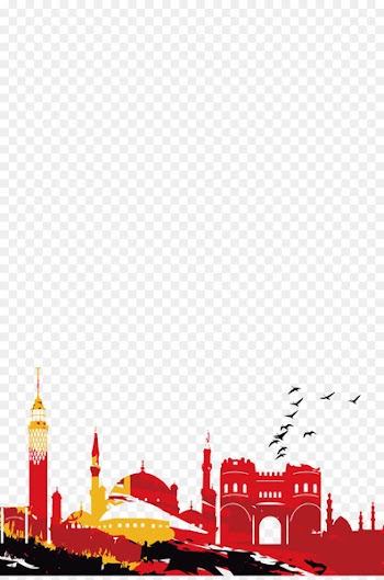 Cairo Euclidean vector Silhouette Symbol - colorful city 