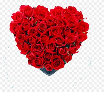 Caja Corazón Con Rosas - Four Letters... One Word