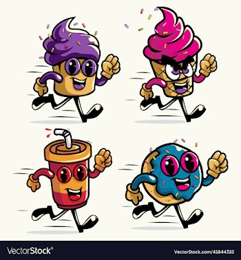 cake and drink character collection