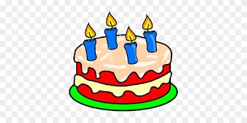 Cake Candles Icing Pink Yummy Birthday Fou - Birthday Cake Clip Art
