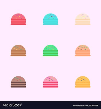 Cake collction vector image