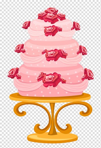 Cake illustration, Birthday cake Wedding cake Cupcake, Cake with Roses transparent background PNG clipart