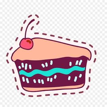 Cake Illustration Food Dim sum Design - yellow cake slices 