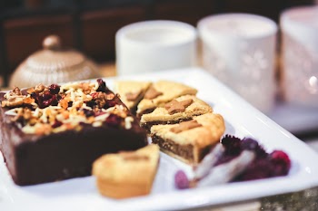 Cake on a White Plate