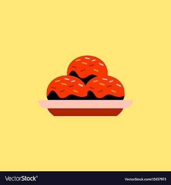 Cake on plate vector image