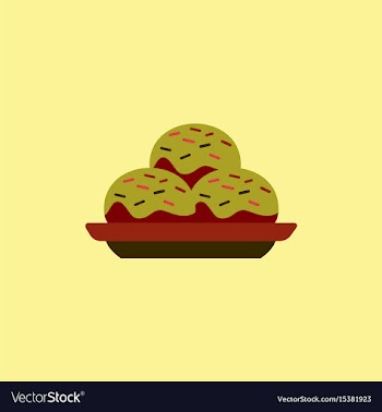 Cake on plate vector image