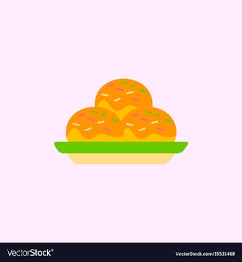Cake on plate vector image